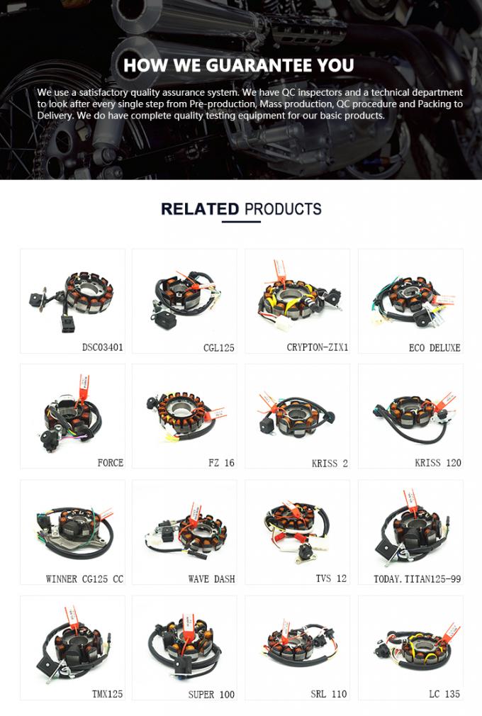 El magneto de la motocicleta parte la aprobación del montaje ISO90010 de la bobina de estator KRISS-2