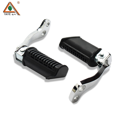 GN125 Motorcycle Front Footrest Parts Aluminum Rubber Wide Foot Pegs For Distribution