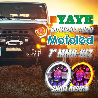 7 Inch Motorcycle LED Headlight with 6500k Color Temperature 10000LM Lumen and DC12V Voltage