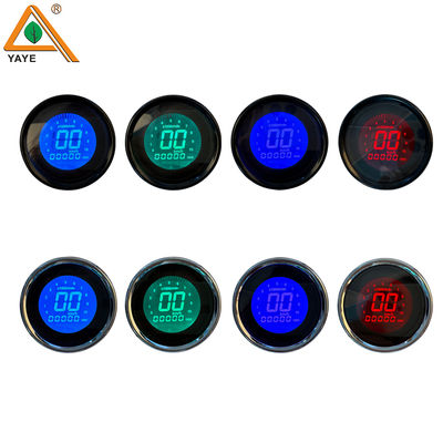 Motorcycle Meter Speedometer LED Digital Indicator Light Speed Digital Meter  7 Color Lighting Changes Universal