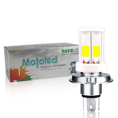 2400lm 50000 Horas H4 HS1 BA20D H6 P15D H6M 4 COB Cerámica LED cabeza de luz bombilla de niebla