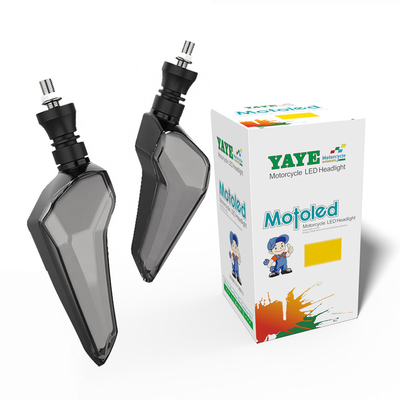 6500k Temperatura de luz DC12V Motocicleta LED Luz de señal de giro con diseño de lámpara de agua