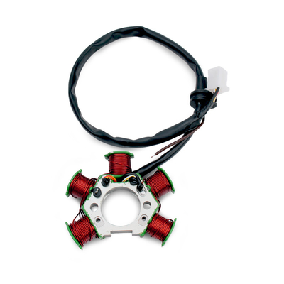 TVS-5 Magnet Motor Stator bobina nueva condición bobina de encendido de plástico para piezas de motocicleta empaquetado en caja