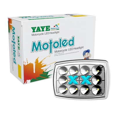 YAYE CD70 12V faro LED para motocicleta con luz baja alta DRL