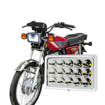 Faro LED YAYE CG125 12 Chip DC12V Blanco Azul DRL Luz de Motocicleta